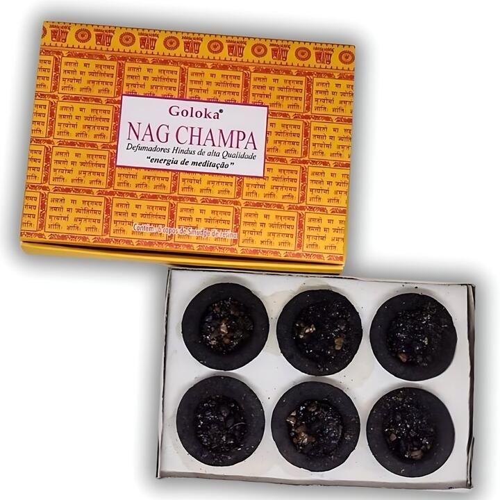 Defumador Hindu Goloka Nag Champa – 6 Copinhos