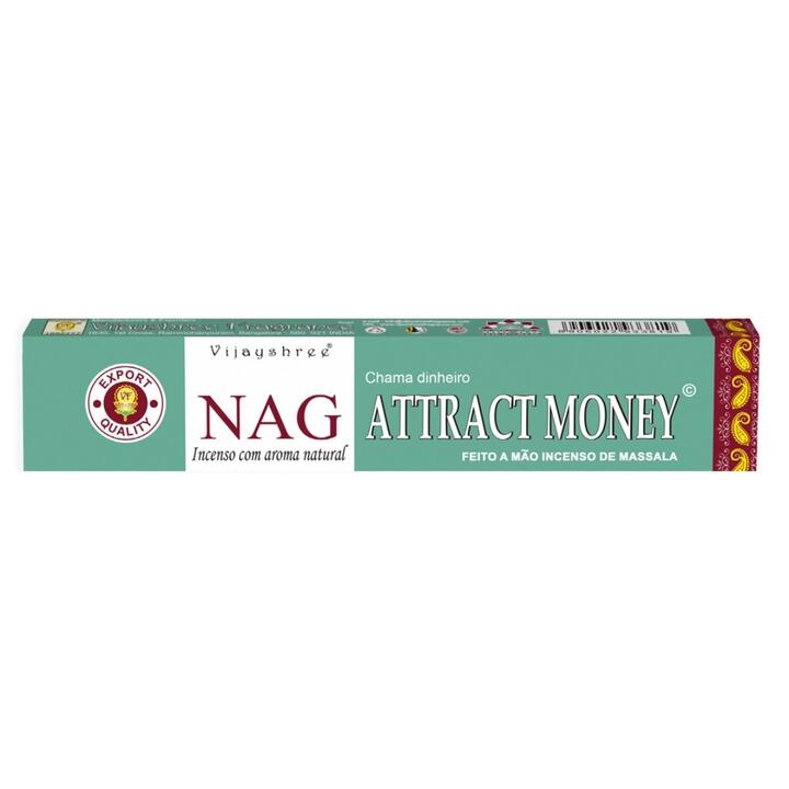 Incenso Golden Nag Attract Money – 15 Varetas
