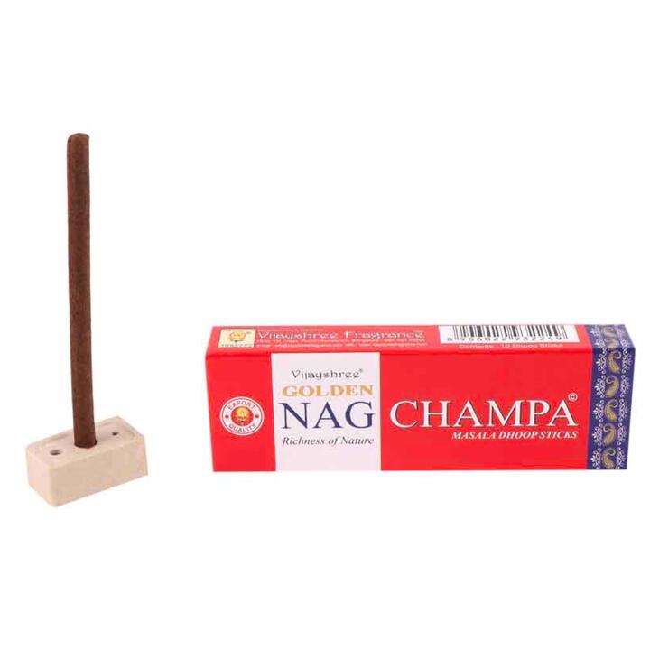 Incenso Dhoop Golden Nag Champa – 10 Varetas