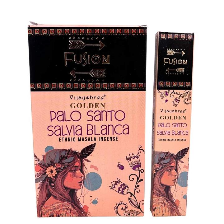 Incenso Golden Nag Palo Santo e Sálvia Branca