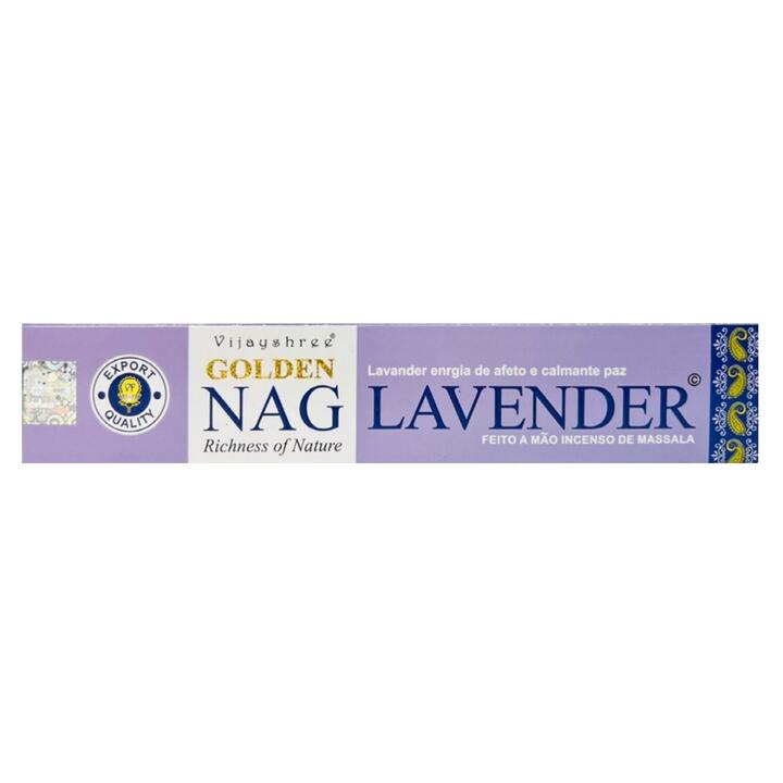 Incenso Golden Nag Lavanda – 15 Varetas