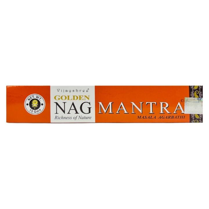 Incenso Golden Nag Mantra – 15 Varetas