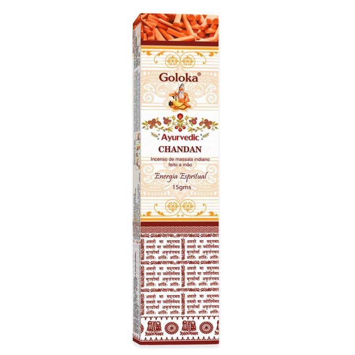 Incenso Goloka Chandan (Sândalo) Massala 15g