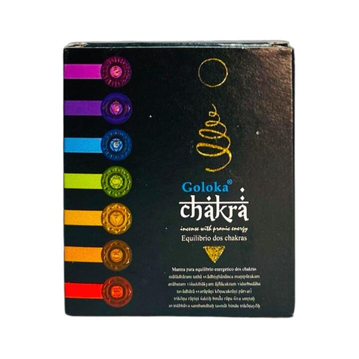 Incenso Cone Cascata Goloka Chakra (7 Chakras)
