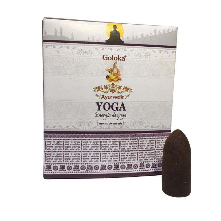 Incenso Cone Cascata Goloka Yoga – 10 Cones