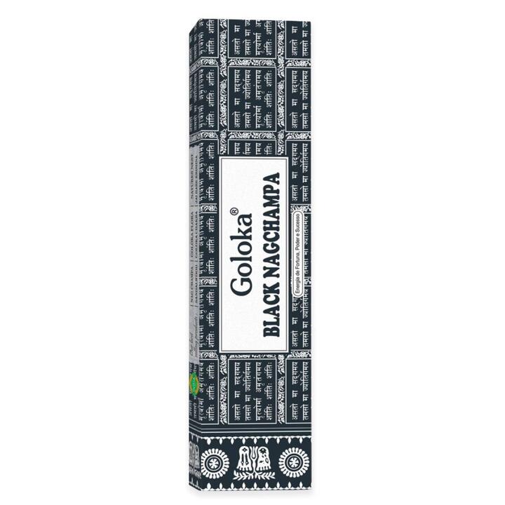Incenso Goloka Nag Champa Black Massala 15g