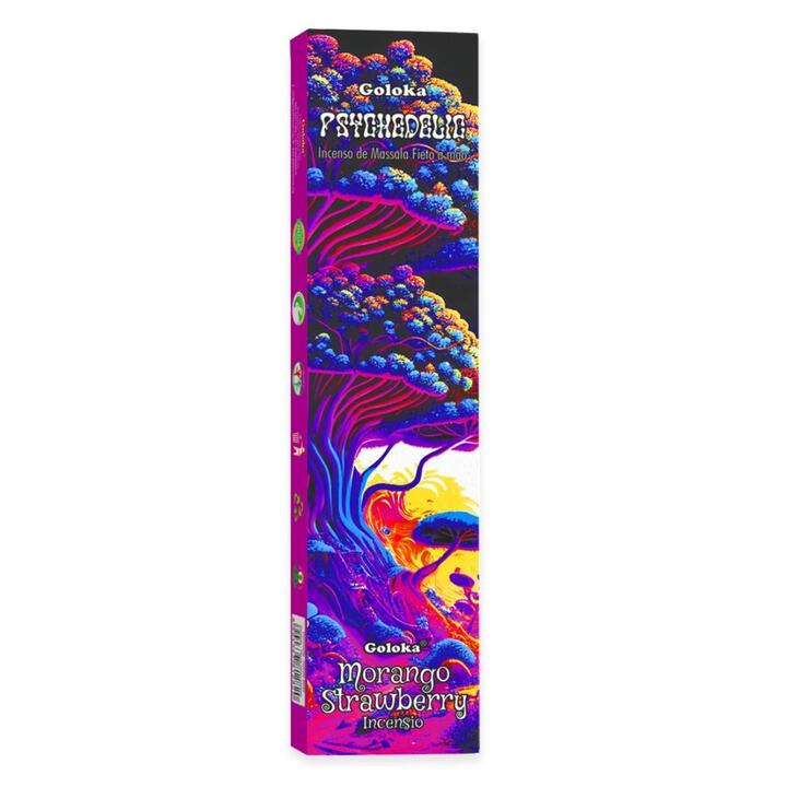Incenso Goloka Psychedelic Morango 15g