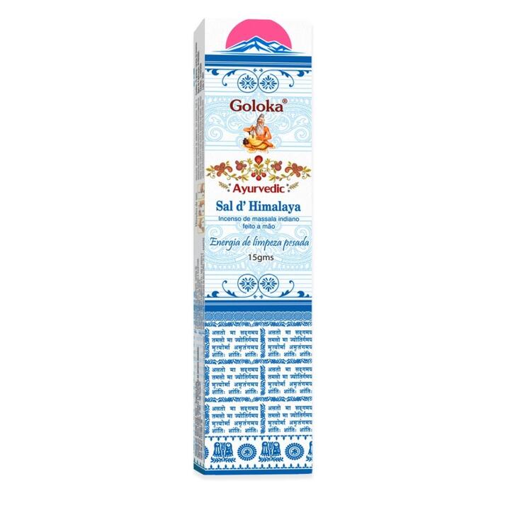 Incenso Goloka Sal do Himalaia Massala 15g