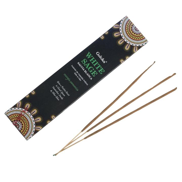 Incenso Goloka White Sage (Sálvia Branca) 15g