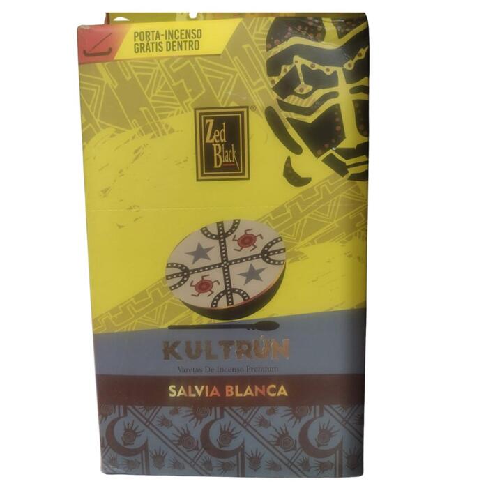 Incenso Kultrun Sálvia Branca – 10 Varetas
