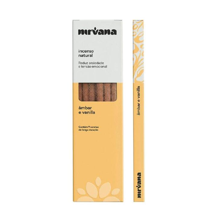 Incenso Natural Nirvana Âmbar e Vanilla