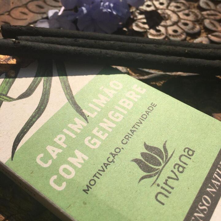 Incenso Natural Nirvana Capim-Limão com Gengibre