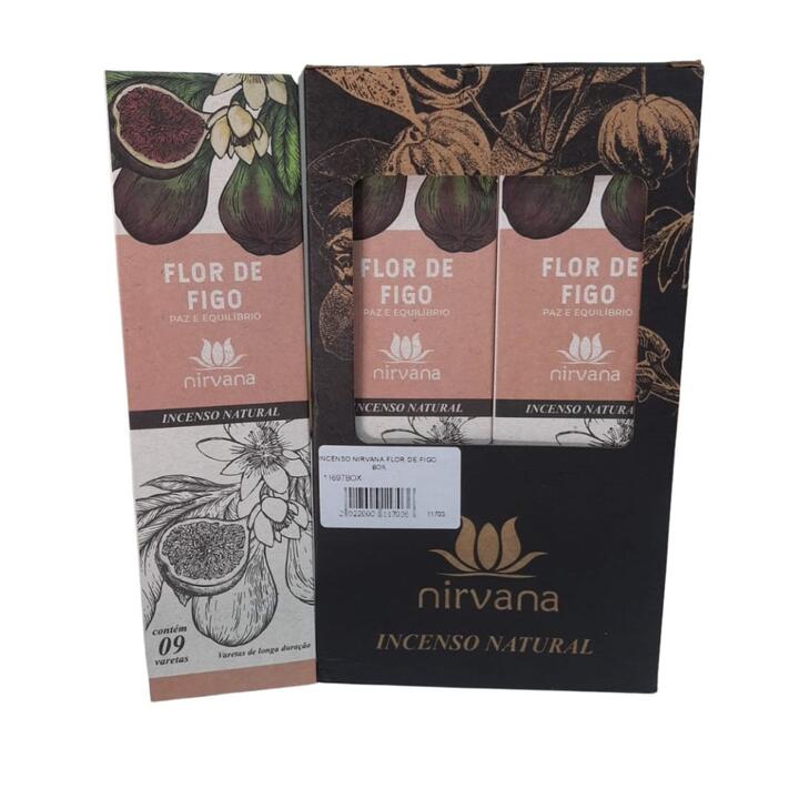 Incenso Natural Nirvana Flor de Figo – 9 Varetas
