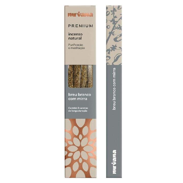 Incenso Nirvana Premium Breu Branco com Mirra
