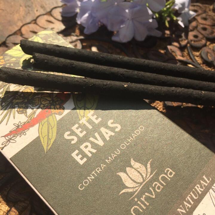 Incenso Natural Nirvana Sete Ervas – 9 Varetas